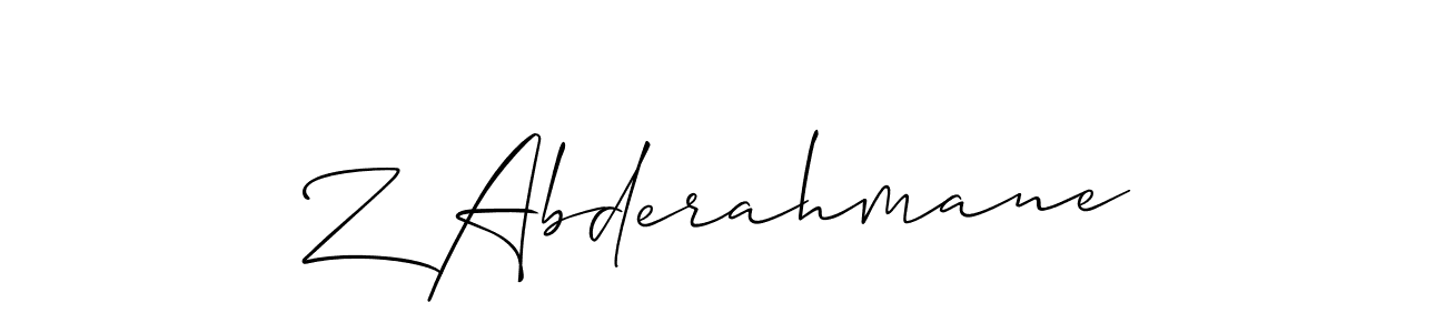 You can use this online signature creator to create a handwritten signature for the name Z Abderahmane. This is the best online autograph maker. Z Abderahmane signature style 2 images and pictures png