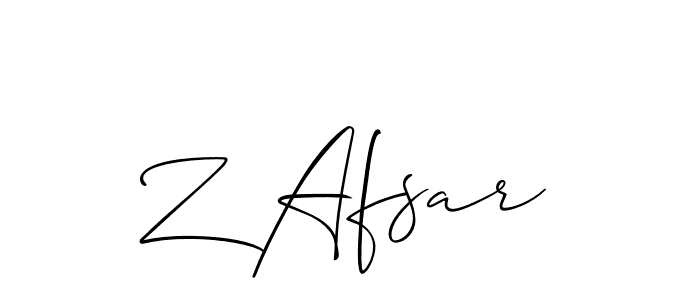 Once you've used our free online signature maker to create your best signature Allison_Script style, it's time to enjoy all of the benefits that Z Afsar name signing documents. Z Afsar signature style 2 images and pictures png