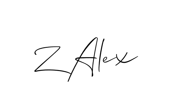 Make a beautiful signature design for name Z Alex. Use this online signature maker to create a handwritten signature for free. Z Alex signature style 2 images and pictures png