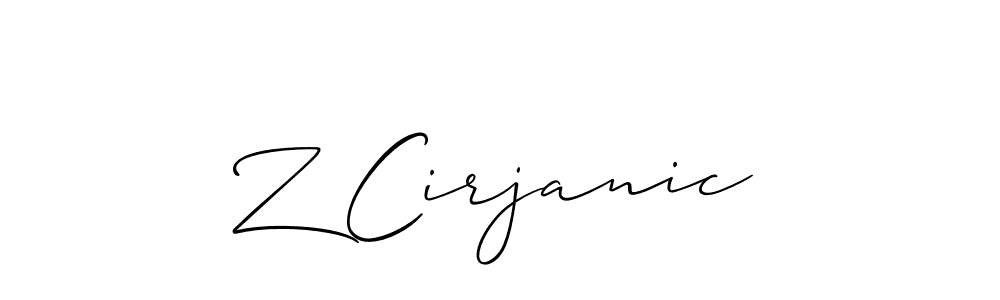 You can use this online signature creator to create a handwritten signature for the name Z Cirjanic. This is the best online autograph maker. Z Cirjanic signature style 2 images and pictures png