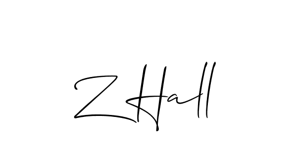 Once you've used our free online signature maker to create your best signature Allison_Script style, it's time to enjoy all of the benefits that Z Hall name signing documents. Z Hall signature style 2 images and pictures png