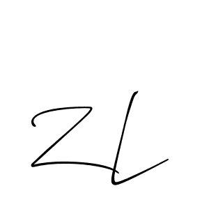 Create a beautiful signature design for name Z L. With this signature (Allison_Script) fonts, you can make a handwritten signature for free. Z L signature style 2 images and pictures png
