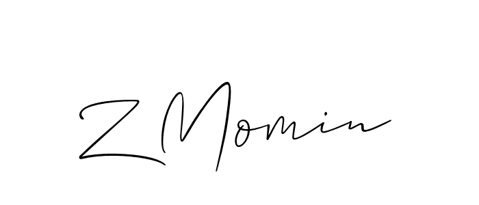 How to Draw Z Momin signature style? Allison_Script is a latest design signature styles for name Z Momin. Z Momin signature style 2 images and pictures png