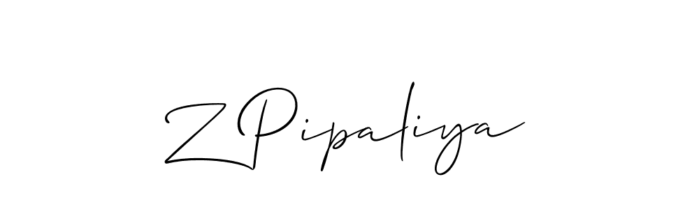 This is the best signature style for the Z Pipaliya name. Also you like these signature font (Allison_Script). Mix name signature. Z Pipaliya signature style 2 images and pictures png
