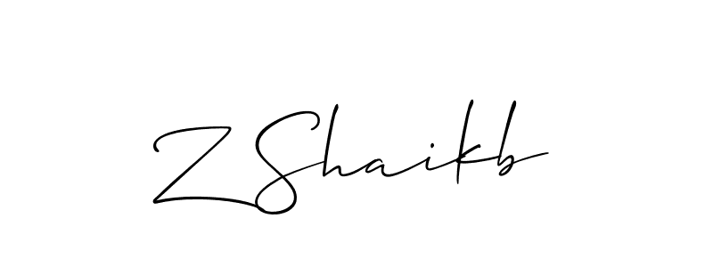 See photos of Z Shaikb official signature by Spectra . Check more albums & portfolios. Read reviews & check more about Allison_Script font. Z Shaikb signature style 2 images and pictures png