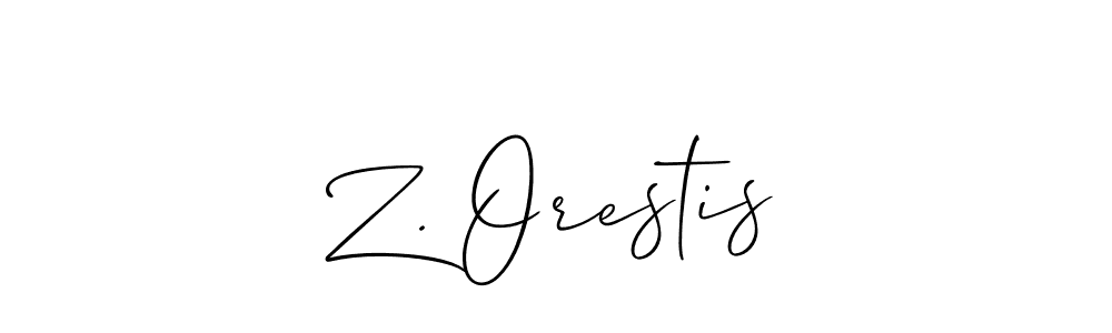 Best and Professional Signature Style for Z. Orestis. Allison_Script Best Signature Style Collection. Z. Orestis signature style 2 images and pictures png