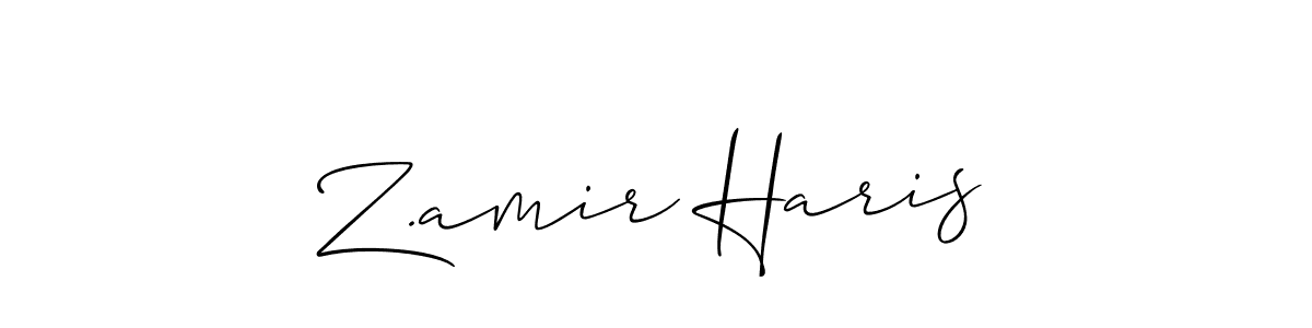 Once you've used our free online signature maker to create your best signature Allison_Script style, it's time to enjoy all of the benefits that Z.amir Haris name signing documents. Z.amir Haris signature style 2 images and pictures png