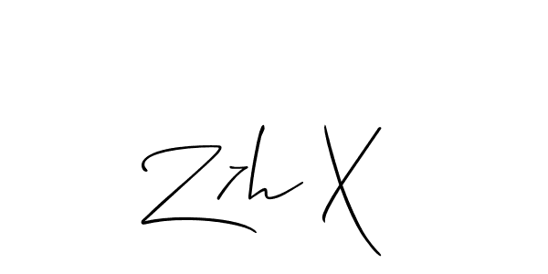 Z7h X  stylish signature style. Best Handwritten Sign (Allison_Script) for my name. Handwritten Signature Collection Ideas for my name Z7h X . Z7h X  signature style 2 images and pictures png