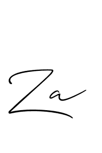 Use a signature maker to create a handwritten signature online. With this signature software, you can design (Allison_Script) your own signature for name Za. Za signature style 2 images and pictures png