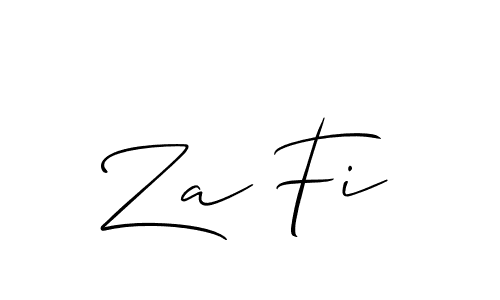 Similarly Allison_Script is the best handwritten signature design. Signature creator online .You can use it as an online autograph creator for name Za Fi. Za Fi signature style 2 images and pictures png