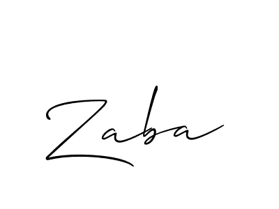 How to make Zaba name signature. Use Allison_Script style for creating short signs online. This is the latest handwritten sign. Zaba signature style 2 images and pictures png