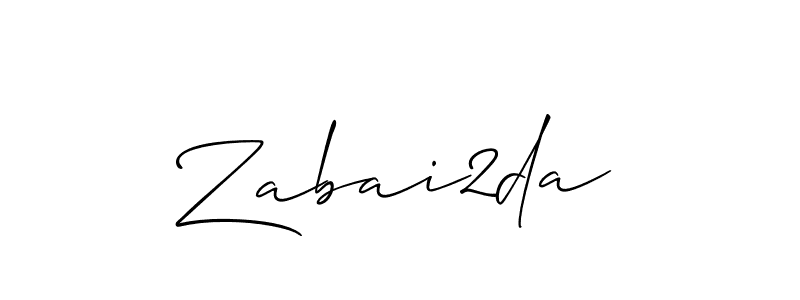 Make a beautiful signature design for name Zabai2da. With this signature (Allison_Script) style, you can create a handwritten signature for free. Zabai2da signature style 2 images and pictures png