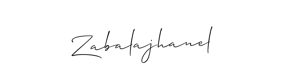 Make a beautiful signature design for name Zabalajhanel. Use this online signature maker to create a handwritten signature for free. Zabalajhanel signature style 2 images and pictures png