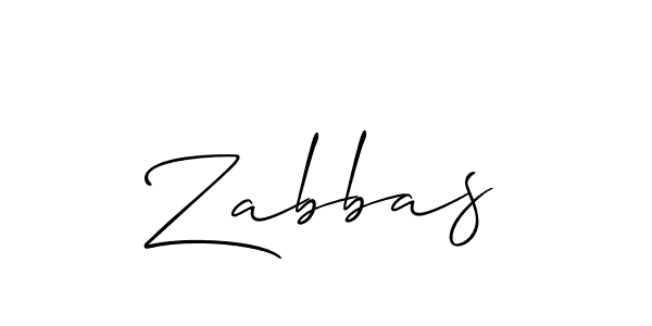 Make a beautiful signature design for name Zabbas. With this signature (Allison_Script) style, you can create a handwritten signature for free. Zabbas signature style 2 images and pictures png