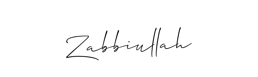You should practise on your own different ways (Allison_Script) to write your name (Zabbiullah) in signature. don't let someone else do it for you. Zabbiullah signature style 2 images and pictures png