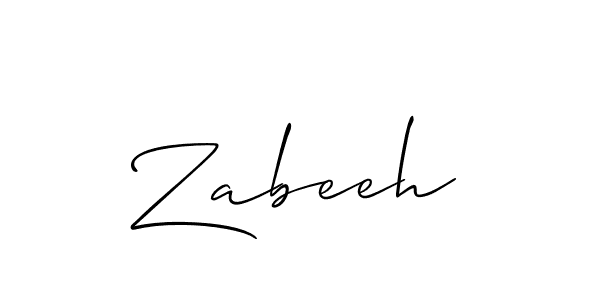 Make a beautiful signature design for name Zabeeh. Use this online signature maker to create a handwritten signature for free. Zabeeh signature style 2 images and pictures png