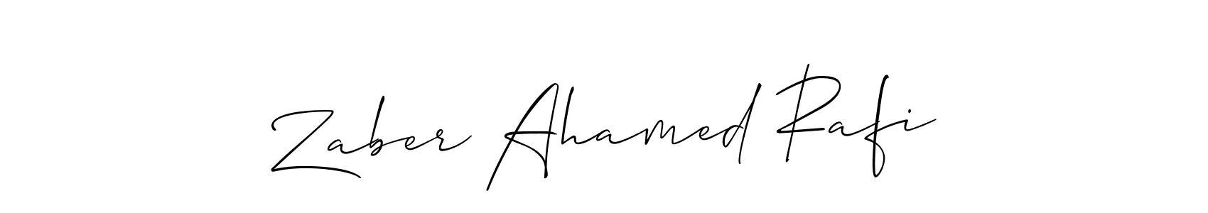 How to Draw Zaber Ahamed Rafi signature style? Allison_Script is a latest design signature styles for name Zaber Ahamed Rafi. Zaber Ahamed Rafi signature style 2 images and pictures png