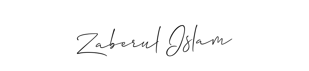 It looks lik you need a new signature style for name Zaberul Islam. Design unique handwritten (Allison_Script) signature with our free signature maker in just a few clicks. Zaberul Islam signature style 2 images and pictures png