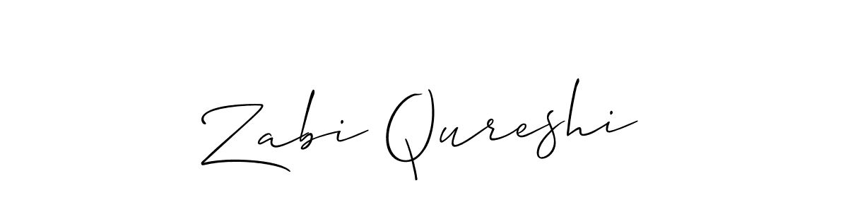 Also we have Zabi Qureshi name is the best signature style. Create professional handwritten signature collection using Allison_Script autograph style. Zabi Qureshi signature style 2 images and pictures png