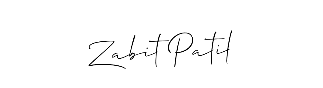 How to Draw Zabit Patil signature style? Allison_Script is a latest design signature styles for name Zabit Patil. Zabit Patil signature style 2 images and pictures png