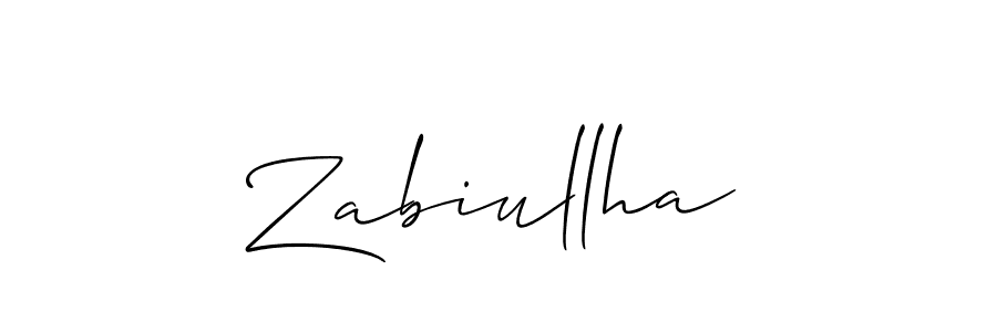Allison_Script is a professional signature style that is perfect for those who want to add a touch of class to their signature. It is also a great choice for those who want to make their signature more unique. Get Zabiullha name to fancy signature for free. Zabiullha signature style 2 images and pictures png