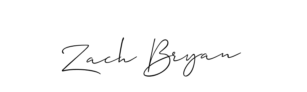 Use a signature maker to create a handwritten signature online. With this signature software, you can design (Allison_Script) your own signature for name Zach Bryan. Zach Bryan signature style 2 images and pictures png