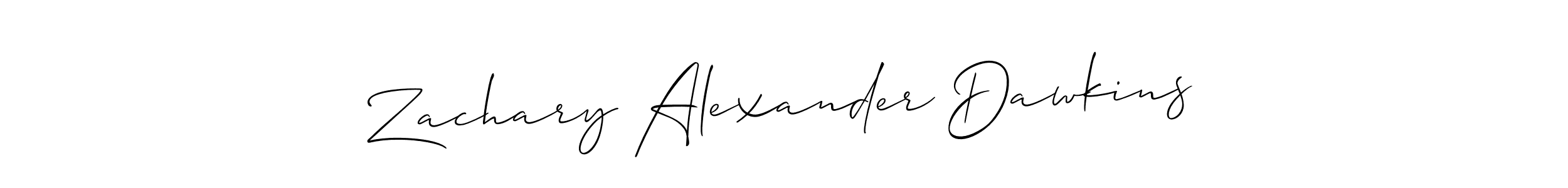 How to Draw Zachary Alexander Dawkins signature style? Allison_Script is a latest design signature styles for name Zachary Alexander Dawkins. Zachary Alexander Dawkins signature style 2 images and pictures png