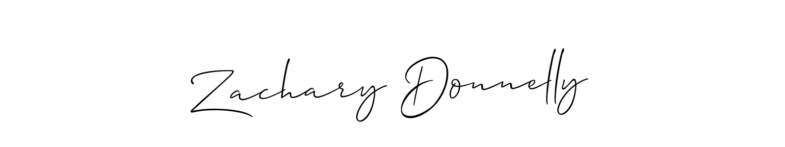 Best and Professional Signature Style for Zachary Donnelly. Allison_Script Best Signature Style Collection. Zachary Donnelly signature style 2 images and pictures png