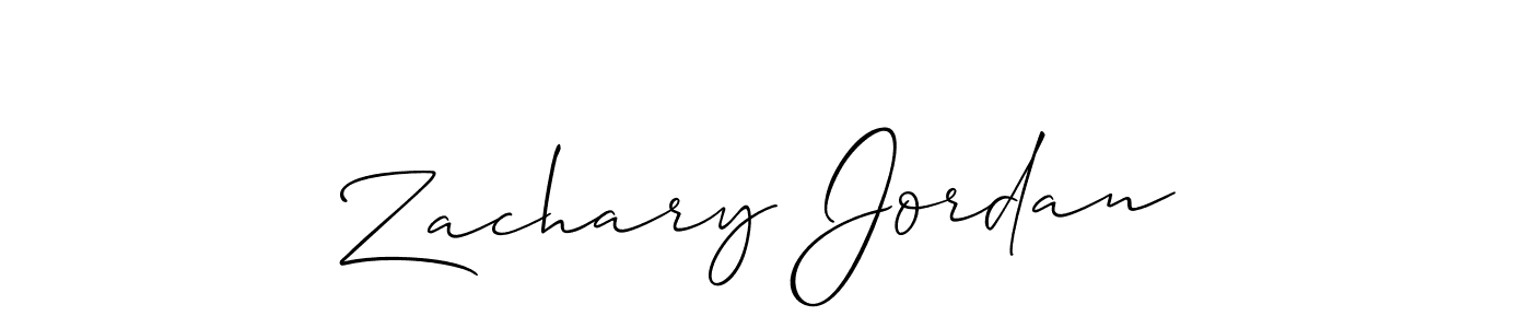 You should practise on your own different ways (Allison_Script) to write your name (Zachary Jordan) in signature. don't let someone else do it for you. Zachary Jordan signature style 2 images and pictures png