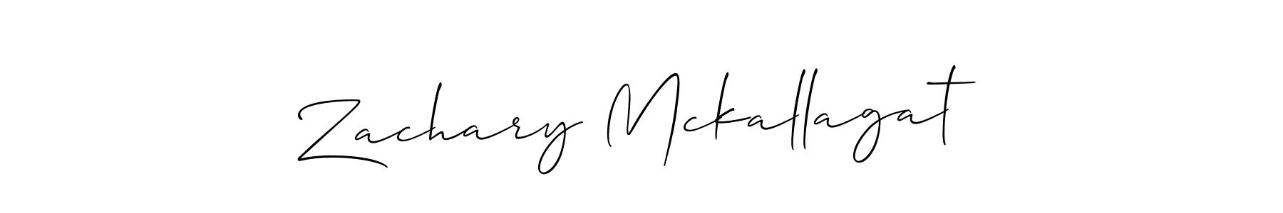 Also we have Zachary Mckallagat name is the best signature style. Create professional handwritten signature collection using Allison_Script autograph style. Zachary Mckallagat signature style 2 images and pictures png