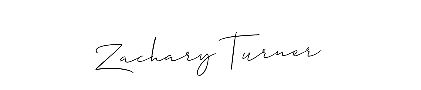 Also we have Zachary Turner name is the best signature style. Create professional handwritten signature collection using Allison_Script autograph style. Zachary Turner signature style 2 images and pictures png