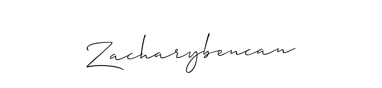 This is the best signature style for the Zacharybencan name. Also you like these signature font (Allison_Script). Mix name signature. Zacharybencan signature style 2 images and pictures png