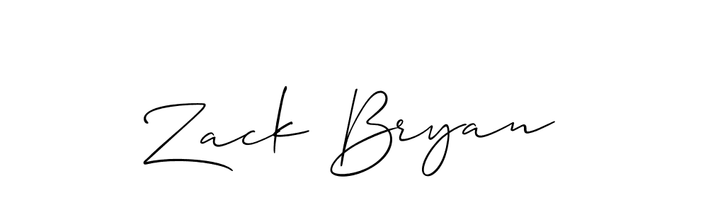 You should practise on your own different ways (Allison_Script) to write your name (Zack Bryan) in signature. don't let someone else do it for you. Zack Bryan signature style 2 images and pictures png