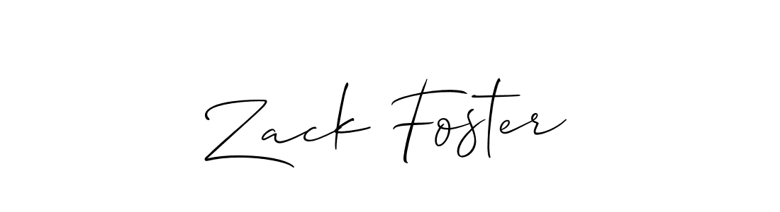 Create a beautiful signature design for name Zack Foster. With this signature (Allison_Script) fonts, you can make a handwritten signature for free. Zack Foster signature style 2 images and pictures png