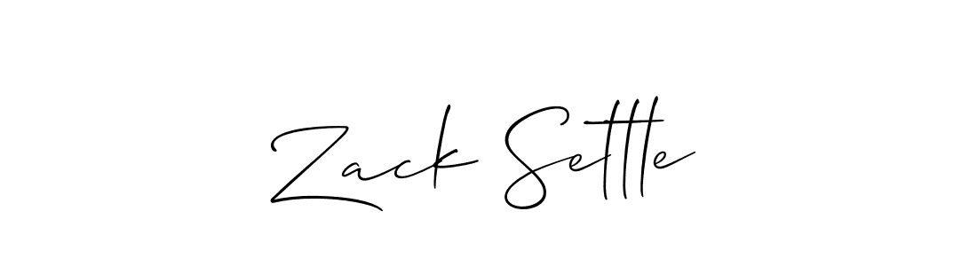 Make a beautiful signature design for name Zack Settle. With this signature (Allison_Script) style, you can create a handwritten signature for free. Zack Settle signature style 2 images and pictures png