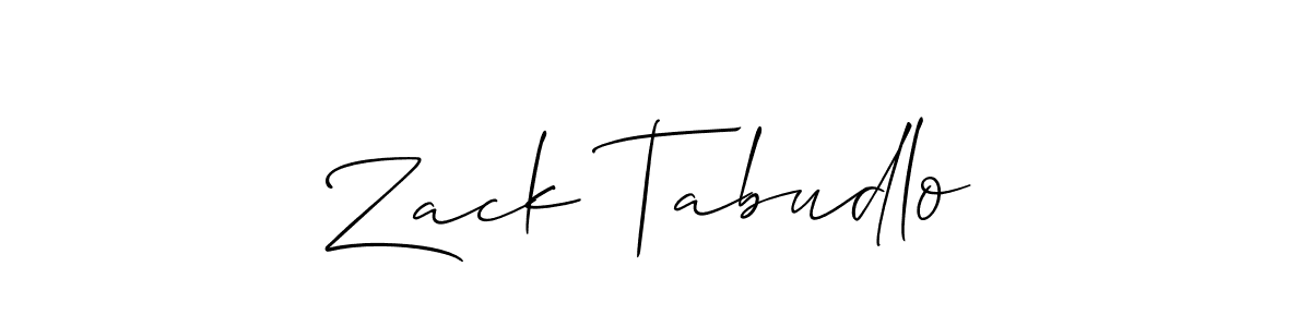 You should practise on your own different ways (Allison_Script) to write your name (Zack Tabudlo) in signature. don't let someone else do it for you. Zack Tabudlo signature style 2 images and pictures png