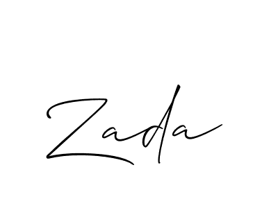 How to Draw Zada signature style? Allison_Script is a latest design signature styles for name Zada. Zada signature style 2 images and pictures png