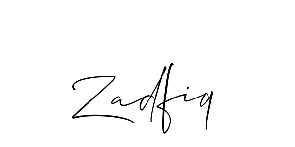 Best and Professional Signature Style for Zadfiq. Allison_Script Best Signature Style Collection. Zadfiq signature style 2 images and pictures png