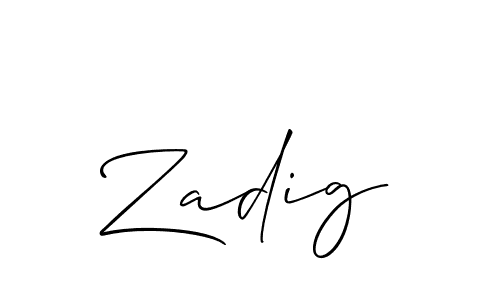 Once you've used our free online signature maker to create your best signature Allison_Script style, it's time to enjoy all of the benefits that Zadig name signing documents. Zadig signature style 2 images and pictures png