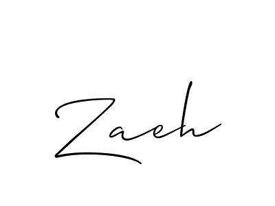 How to Draw Zaeh signature style? Allison_Script is a latest design signature styles for name Zaeh. Zaeh signature style 2 images and pictures png