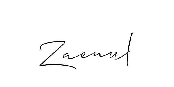 if you are searching for the best signature style for your name Zaenul. so please give up your signature search. here we have designed multiple signature styles  using Allison_Script. Zaenul signature style 2 images and pictures png