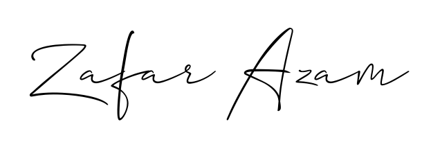 Generate high-definition signature styles for Zafar Azam. The Allison_Script typeface ensures crisp legibility and sophisticated design. Zafar Azam signature style 2 images and pictures png