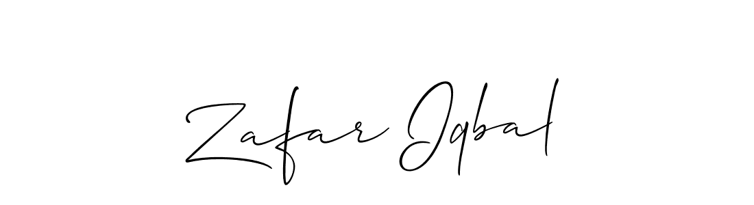 Also You can easily find your signature by using the search form. We will create Zafar Iqbal name handwritten signature images for you free of cost using Allison_Script sign style. Zafar Iqbal signature style 2 images and pictures png