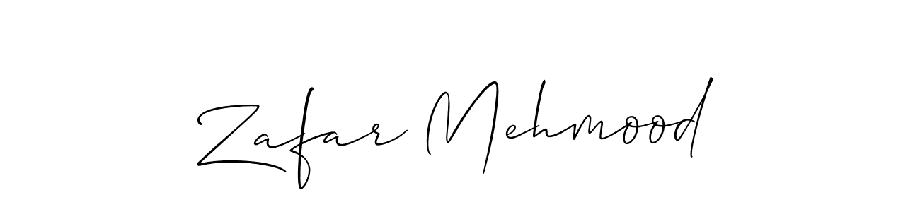 You should practise on your own different ways (Allison_Script) to write your name (Zafar Mehmood) in signature. don't let someone else do it for you. Zafar Mehmood signature style 2 images and pictures png