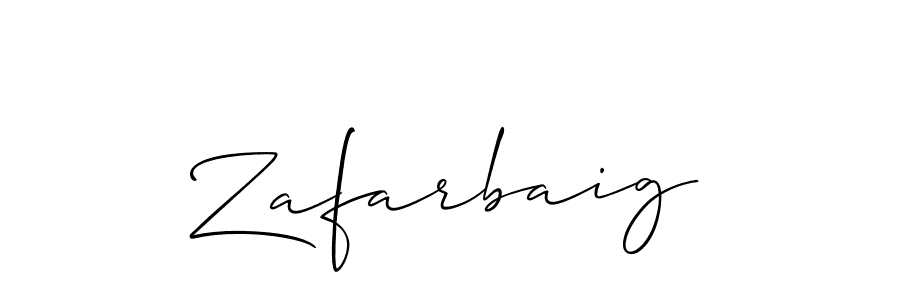 Zafarbaig stylish signature style. Best Handwritten Sign (Allison_Script) for my name. Handwritten Signature Collection Ideas for my name Zafarbaig. Zafarbaig signature style 2 images and pictures png