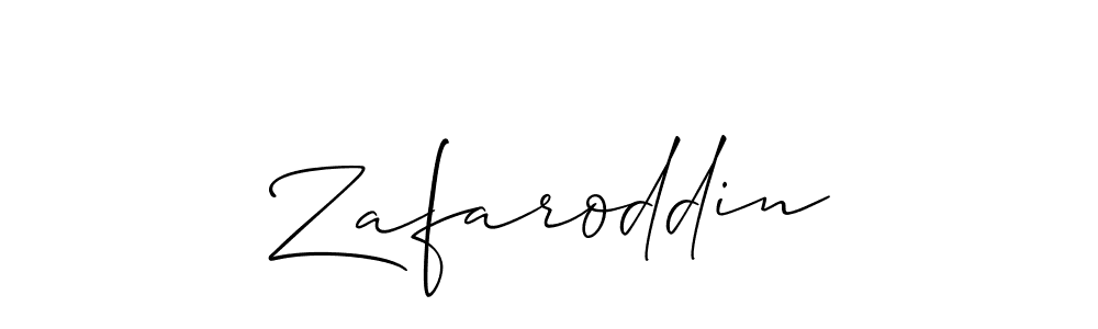 if you are searching for the best signature style for your name Zafaroddin. so please give up your signature search. here we have designed multiple signature styles  using Allison_Script. Zafaroddin signature style 2 images and pictures png