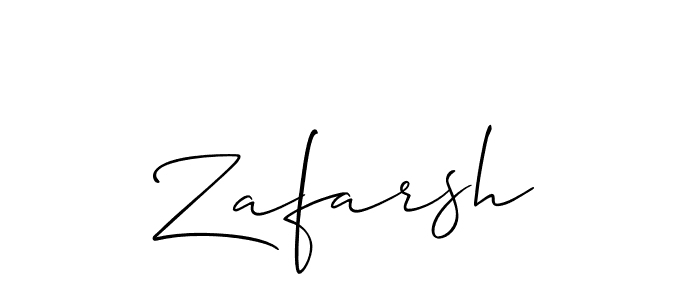 How to make Zafarsh signature? Allison_Script is a professional autograph style. Create handwritten signature for Zafarsh name. Zafarsh signature style 2 images and pictures png