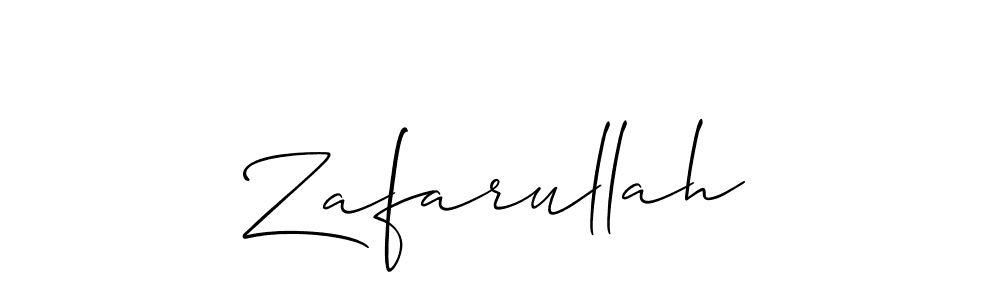 How to make Zafarullah name signature. Use Allison_Script style for creating short signs online. This is the latest handwritten sign. Zafarullah signature style 2 images and pictures png