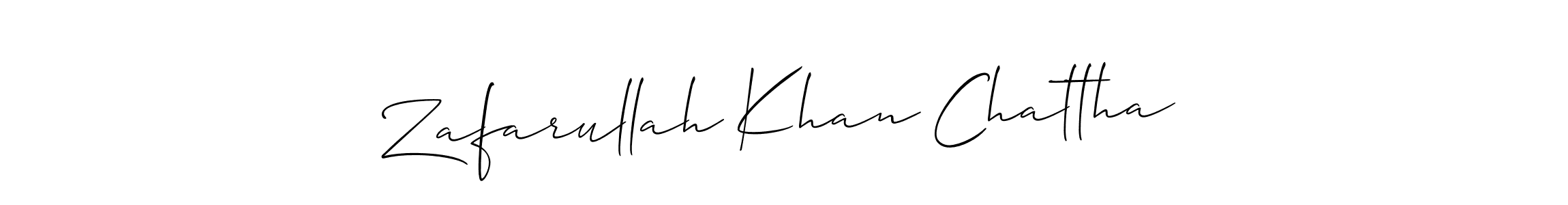 You can use this online signature creator to create a handwritten signature for the name Zafarullah Khan Chattha. This is the best online autograph maker. Zafarullah Khan Chattha signature style 2 images and pictures png
