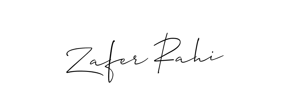 Make a beautiful signature design for name Zafer Rahi. Use this online signature maker to create a handwritten signature for free. Zafer Rahi signature style 2 images and pictures png